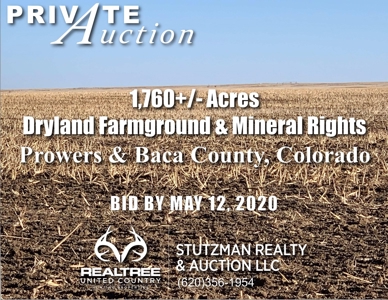 Prowers County, Colorado ~ 1,760+/- Acres ~ Private Auction - image 1