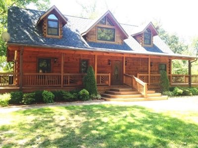 Riverfront Log Home for Sale Auction - image 1